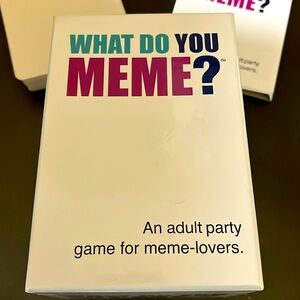 What Do You Meme? party game - like New!  Instructions, easel included